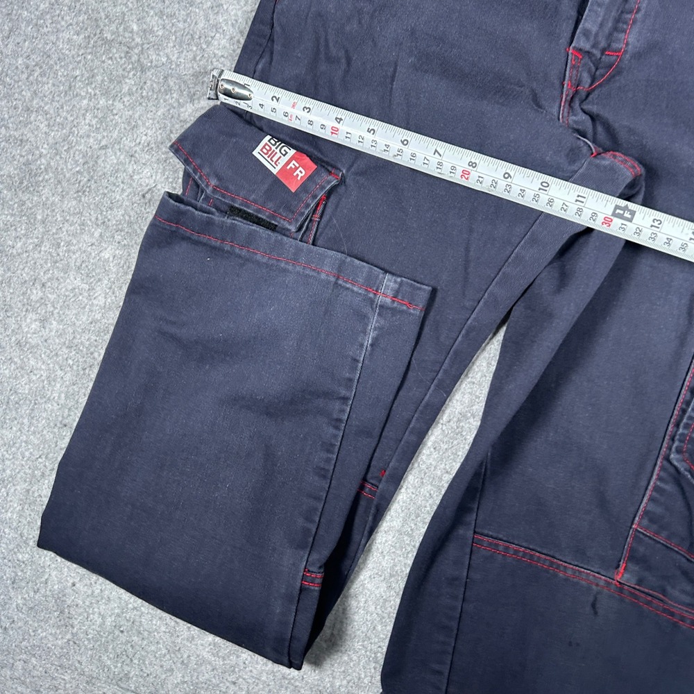 Big Bill FR Cargo Pants Mens 30x30 Navy Blue Westex UltraSoft Flame Resistant - Picture 5 of 16